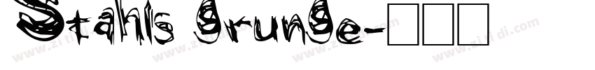 Stahls grunge字体转换